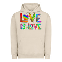 Pigment French Oak love is love Urban Hoodie - HRA Design Shop