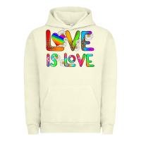 Pigment Pistachio love is love Urban Hoodie - HRA Design Shop