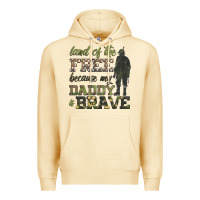 Pina Colada land of the free because my daddy is brave Premium Hoodie - HRA Design Shop