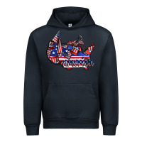 Navy america Urban Hoodie - CowhideDigitalArt