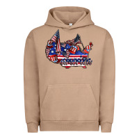 Pigment Burro america Urban Hoodie - CowhideDigitalArt