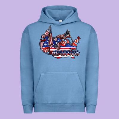 America Urban Hoodie Designed By Cowhidedigitalart