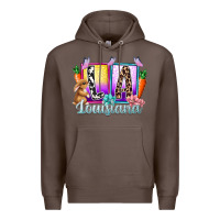 Coffee louisiana easter dady Premium Hoodie - RacoonDesign