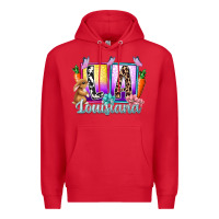 Red louisiana easter dady Premium Hoodie - RacoonDesign