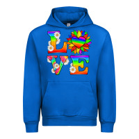 Cobalt love and sunflower Urban Hoodie - HRA Design Shop