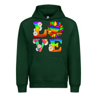 Forest Green love and sunflower Urban Hoodie - HRA Design Shop