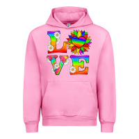 Fuchsia Pink love and sunflower Urban Hoodie - HRA Design Shop