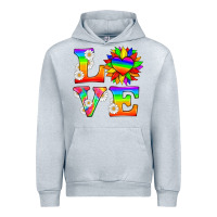 Heather Grey love and sunflower Urban Hoodie - HRA Design Shop