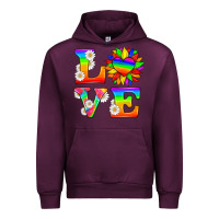 Mauve Wine love and sunflower Urban Hoodie - HRA Design Shop