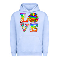 Pigment Grape Ice love and sunflower Urban Hoodie - HRA Design Shop