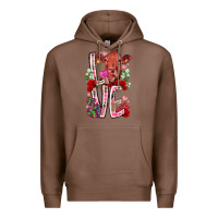 Chestnut love cow valentine Premium Hoodie - RacoonDesign
