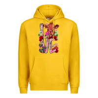 Lemon love cow valentine Premium Hoodie - RacoonDesign