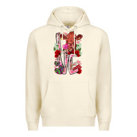 Sandshell love cow valentine Premium Hoodie - RacoonDesign