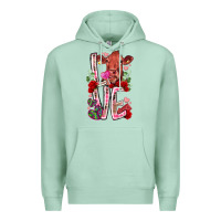 Seafoam love cow valentine Premium Hoodie - RacoonDesign