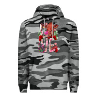 Slate Camo love cow valentine Premium Hoodie - RacoonDesign