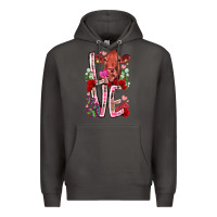 Smoke love cow valentine Premium Hoodie - RacoonDesign