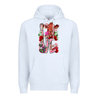 White love cow valentine Premium Hoodie - RacoonDesign