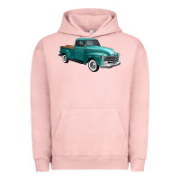 Pigment Salmon western truck right 34 view Urban Hoodie - FaDigitalArtStudio
