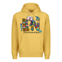 Antique Gold lpn licensed practial nurse Premium Hoodie - CowhideDigitalArt