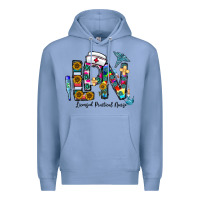 Colony Blue lpn licensed practial nurse Premium Hoodie - CowhideDigitalArt