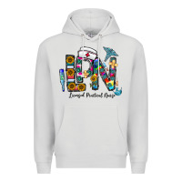 Dove Grey lpn licensed practial nurse Premium Hoodie - CowhideDigitalArt