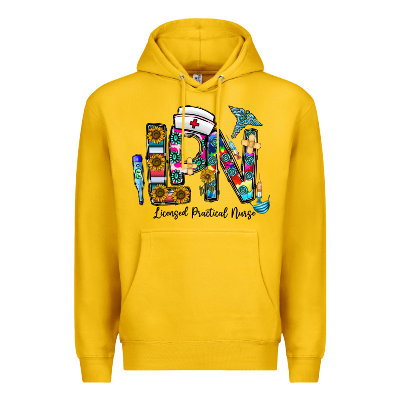Lpn Licensed Practial Nurse Premium Hoodie by CowhideDigitalArt | Teevron