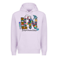 Lilac lpn licensed practial nurse Premium Hoodie - CowhideDigitalArt