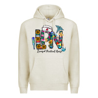 Oatmeal Heather lpn licensed practial nurse Premium Hoodie - CowhideDigitalArt