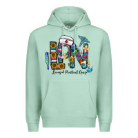 Seafoam lpn licensed practial nurse Premium Hoodie - CowhideDigitalArt