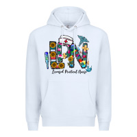 White lpn licensed practial nurse Premium Hoodie - CowhideDigitalArt