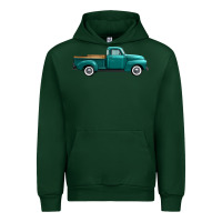 Forest Green western truck right side view Urban Hoodie - FaDigitalArtStudio