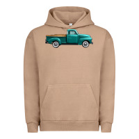 Pigment Burro western truck right side view Urban Hoodie - FaDigitalArtStudio