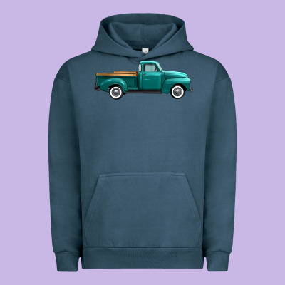 Western Truck Right Side View Urban Hoodie Designed By Fadigitalartstudio