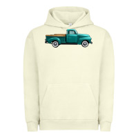 Pigment Pistachio western truck right side view Urban Hoodie - FaDigitalArtStudio