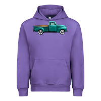 Tulip western truck right side view Urban Hoodie - FaDigitalArtStudio
