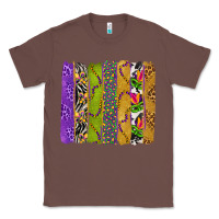 Chestnut Mardi Gras Brushstrokes Classic Tee - BundleAndBundleShop