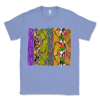 Colony Blue Mardi Gras Brushstrokes Classic Tee - BundleAndBundleShop