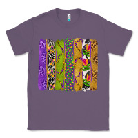 Lavender Mardi Gras Brushstrokes Classic Tee - BundleAndBundleShop