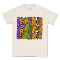 Natural Mardi Gras Brushstrokes Classic Tee - BundleAndBundleShop