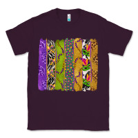 Plum Mardi Gras Brushstrokes Classic Tee - BundleAndBundleShop
