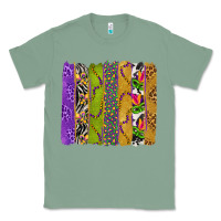 Sage Mardi Gras Brushstrokes Classic Tee - BundleAndBundleShop