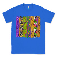 True Royal Mardi Gras Brushstrokes Classic Tee - BundleAndBundleShop