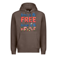 Coffee home of the free because of the brave Premium Hoodie - HRA Design Shop