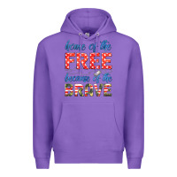Home Of The Free Because Of The Brave Premium Hoodie | Teevron