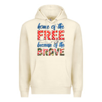Sandshell home of the free because of the brave Premium Hoodie - HRA Design Shop