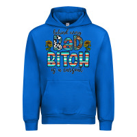 Cobalt Behind Every Bad Bitch is a Carseat Urban Hoodie - CowhideDigitalArt