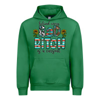 Emerald Behind Every Bad Bitch is a Carseat Urban Hoodie - CowhideDigitalArt