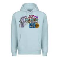 Blue Mist mammo technologist Premium Hoodie - CowhideDigitalArt