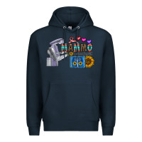 Navy mammo technologist Premium Hoodie - CowhideDigitalArt