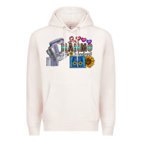 Pale Pink mammo technologist Premium Hoodie - CowhideDigitalArt